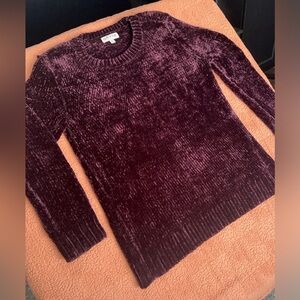Orvis Chenille Purple sweater